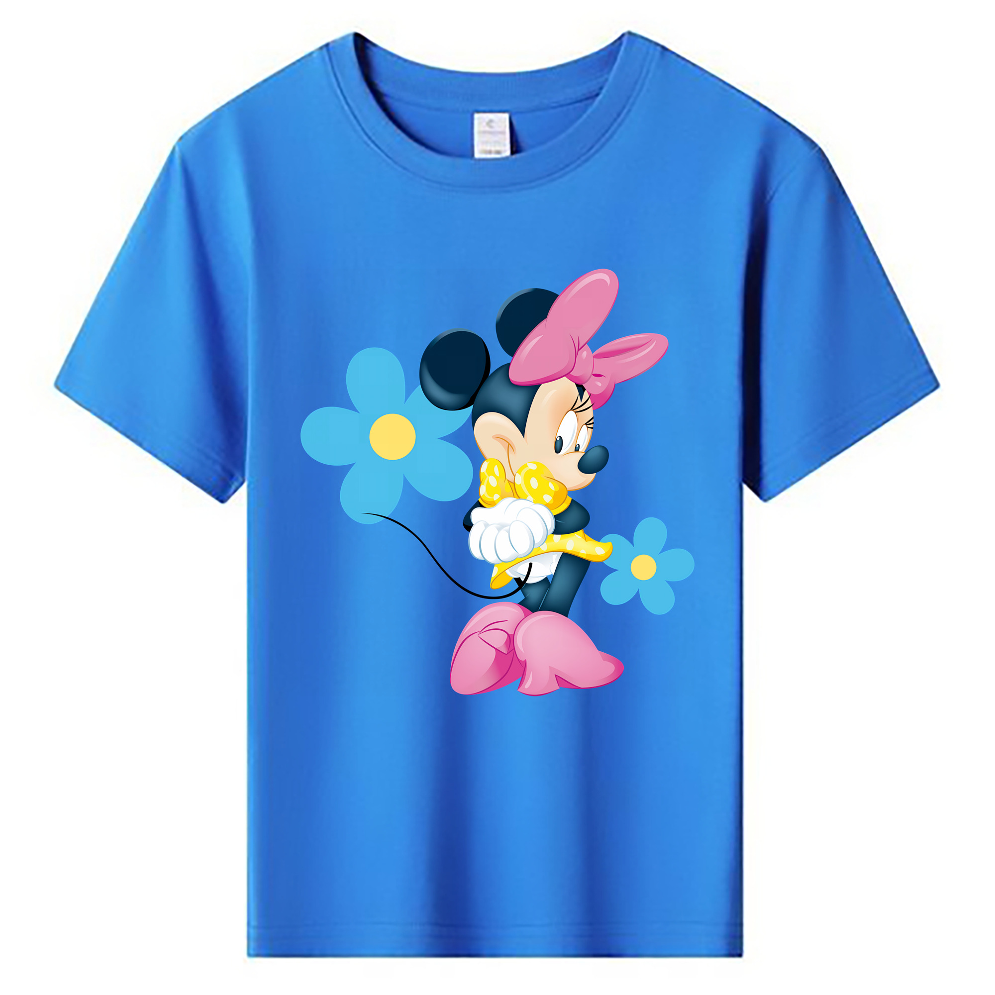 （画像用） ミッキーマウス Mickey Mouse 綿100％キッズTシャツ（フロントプリント）
